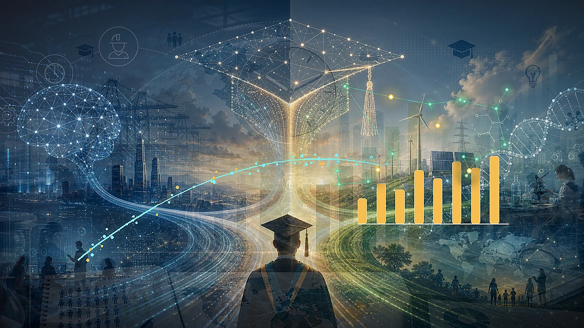 Scientific illustration of computer science university rankings with publication evidence and comparative research signals
