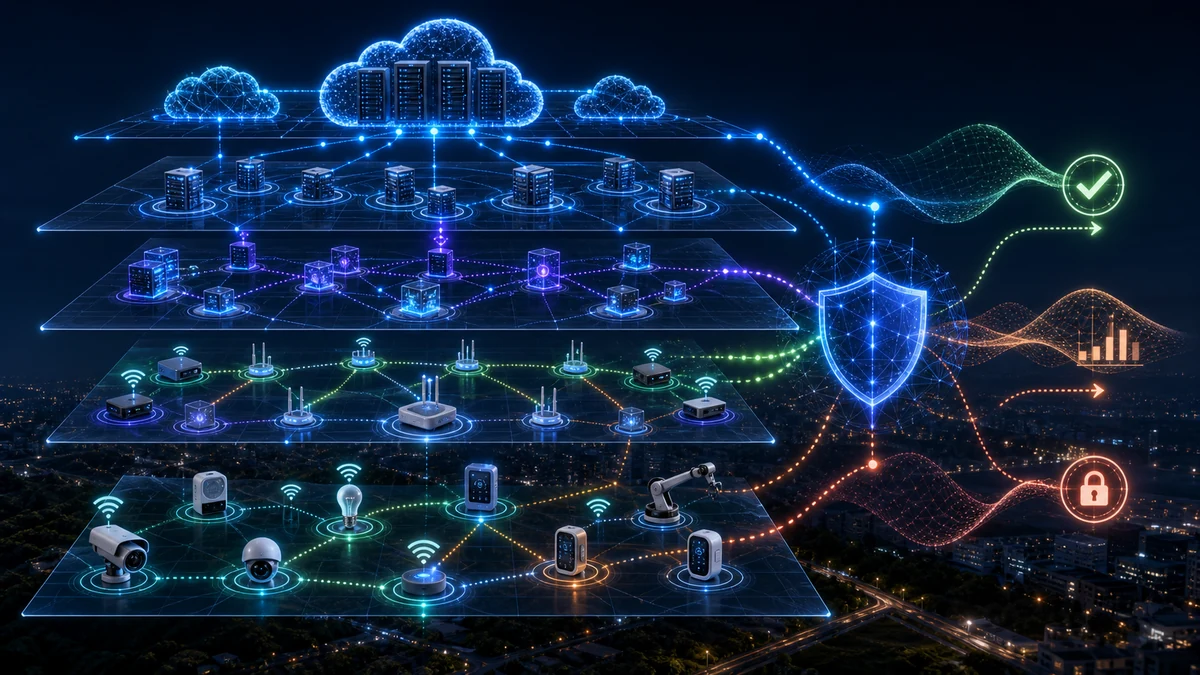 Scientific illustration of hierarchical availability and security quantification for IoT infrastructure