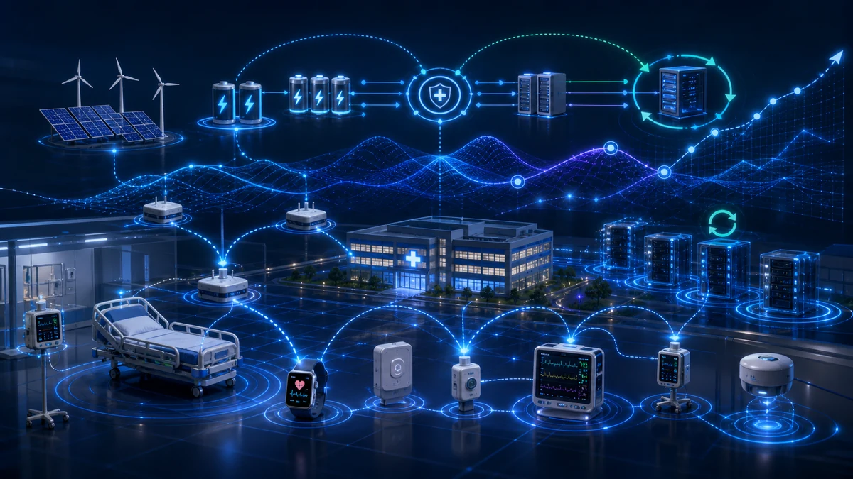 Scientific illustration of energy redundancy and server rejuvenation for smart hospital medical sensor network dependability