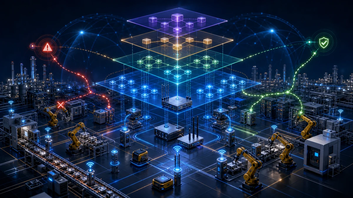 Scientific illustration of hierarchical survivability and resiliency modeling for Industrial IoT systems