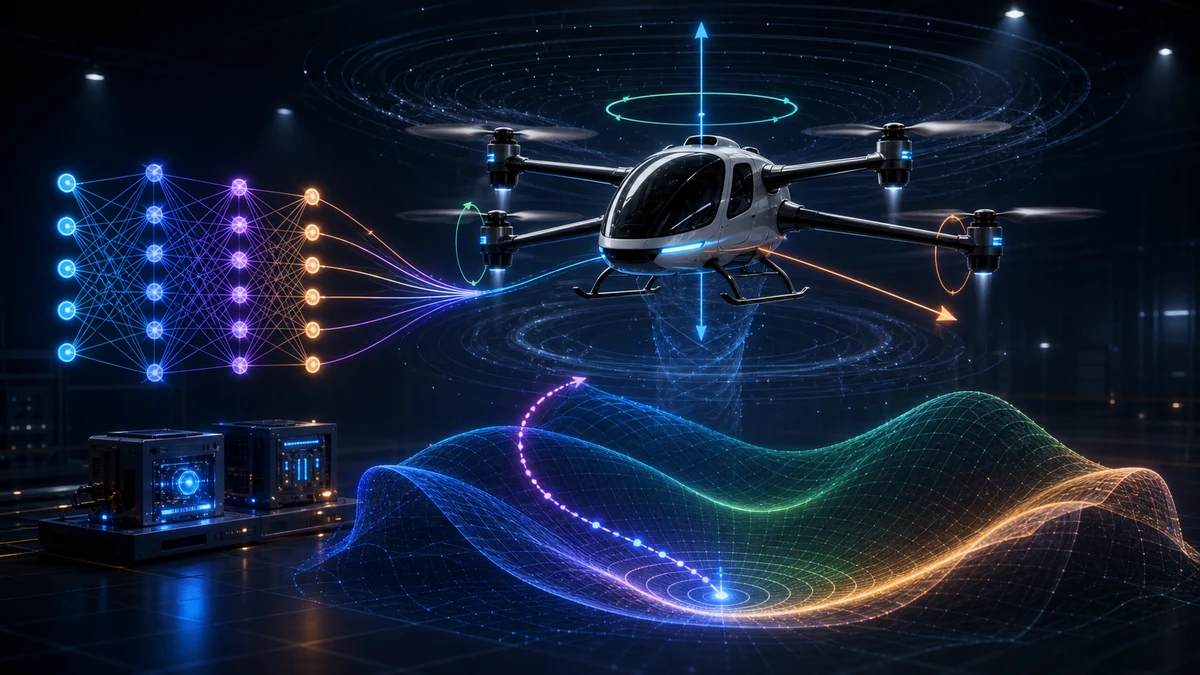 Scientific illustration of neural network based Lyapunov attitude stabilization for hovering eVTOL