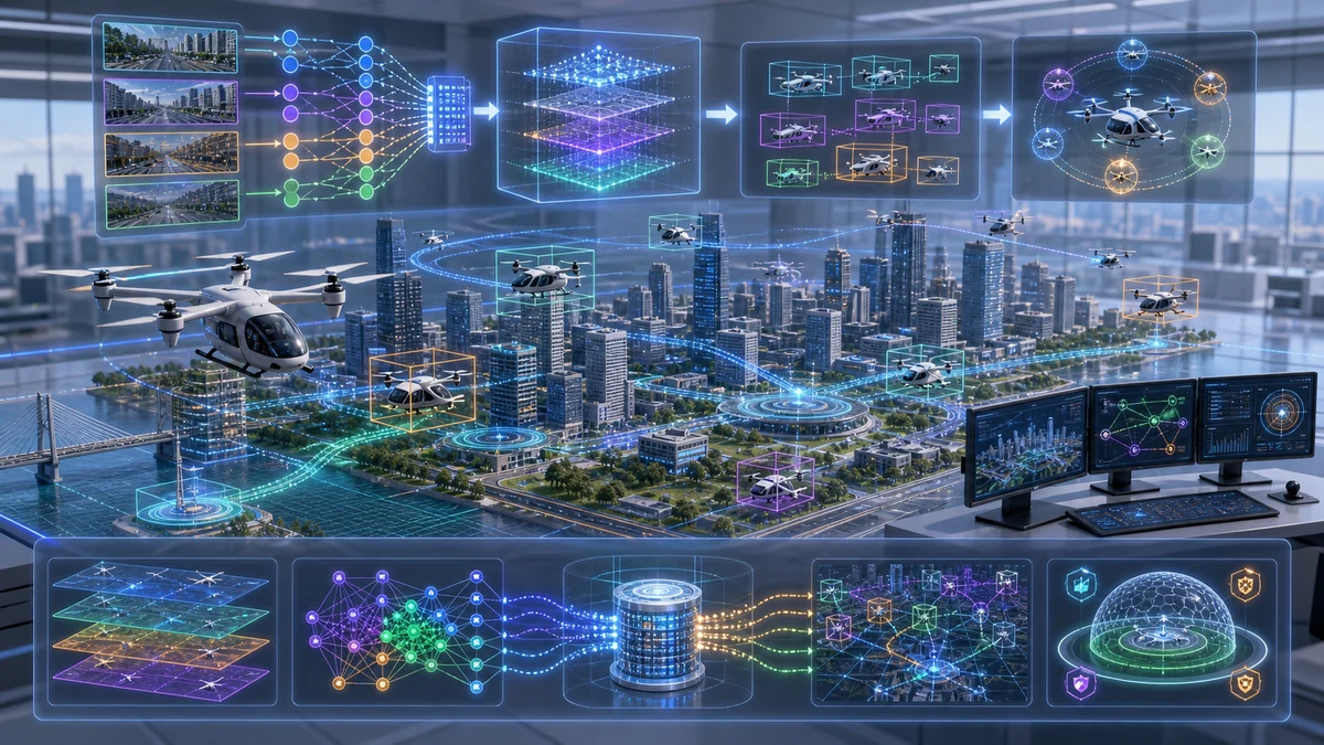 Scientific illustration of YOLOTransfer-DT for urban aerial mobility situation awareness