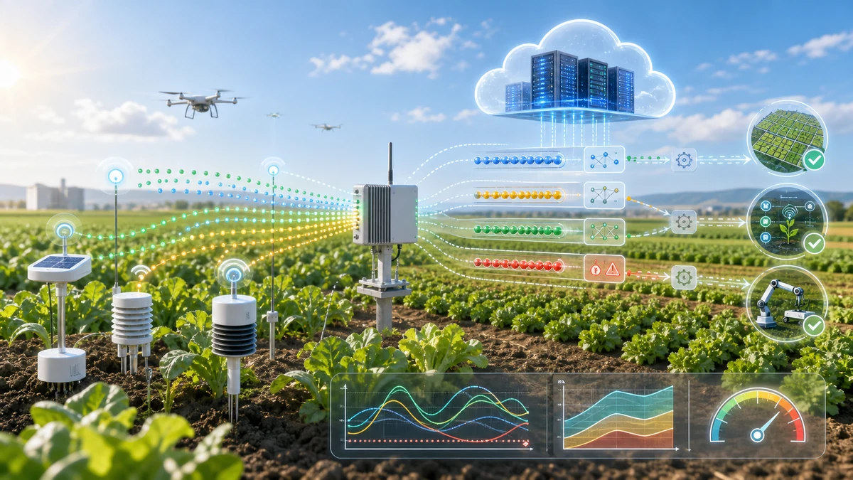 Scientific illustration of cloud-edge-sensor data harvesting and queueing-theoretic design