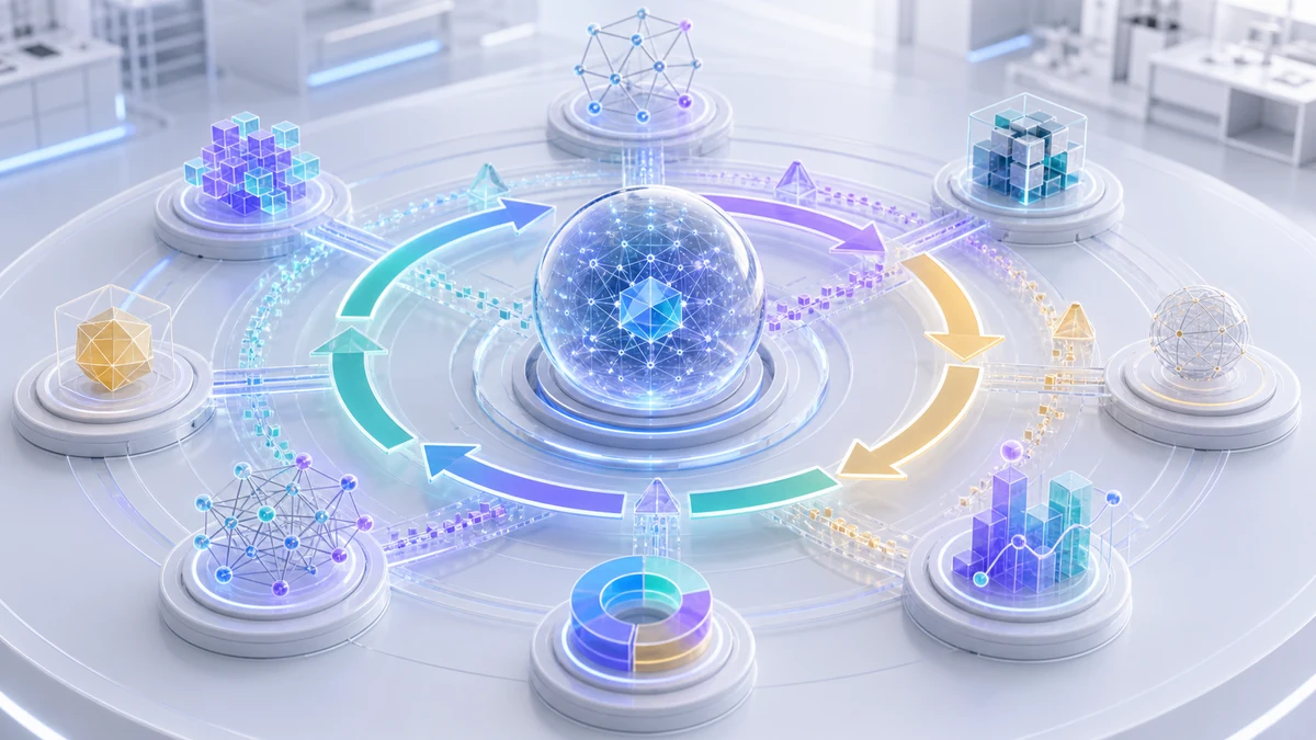 Scientific illustration of iterative prompt optimization for diverse metaverse tasks