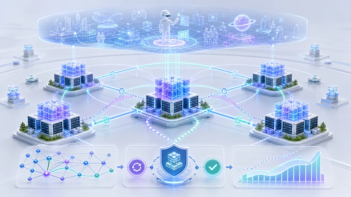 Scientific illustration of high-availability quantification for metaverse distributed storage
